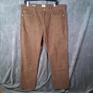 J. Crew 770 Corduroy Pants Mens Size 36x30 Brown Straight Fit Stretchable NWOT